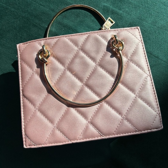 Pink Quilted mini Handbag by Badgley Mischka - Picture 12 of 14